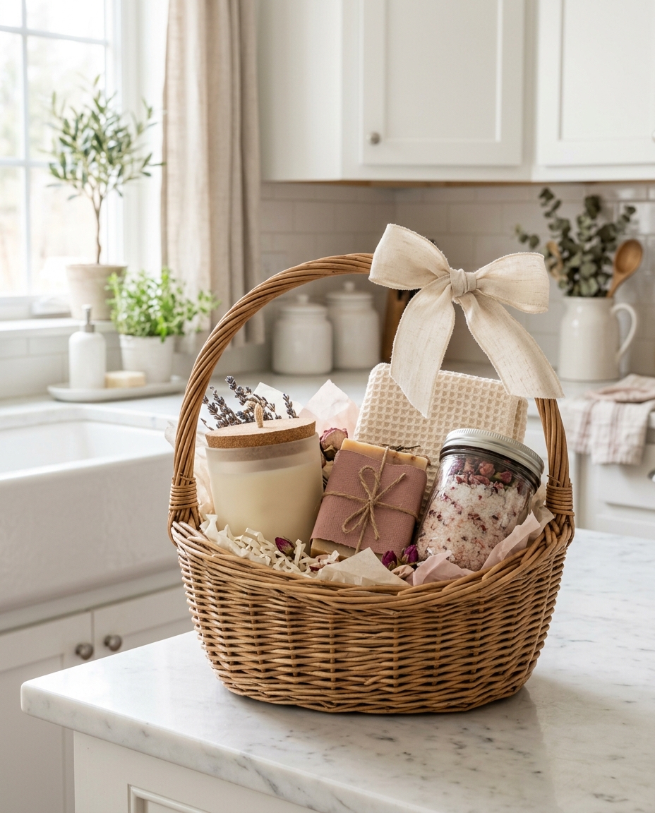A Little Time to Unwind — gift basket by Linda's Thoughtful Baskets